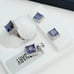 925 Sterling Silver Cubic Zircon Birthstone Jewelry Set, UU1P7A7076