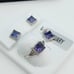 925 Sterling Silver Cubic Zircon Birthstone Jewelry Set, UU1P7A7076