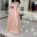 *SALE* Pink long puffy long sleeve gown prom dress