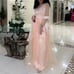 *SALE* Pink long puffy long sleeve gown prom dress