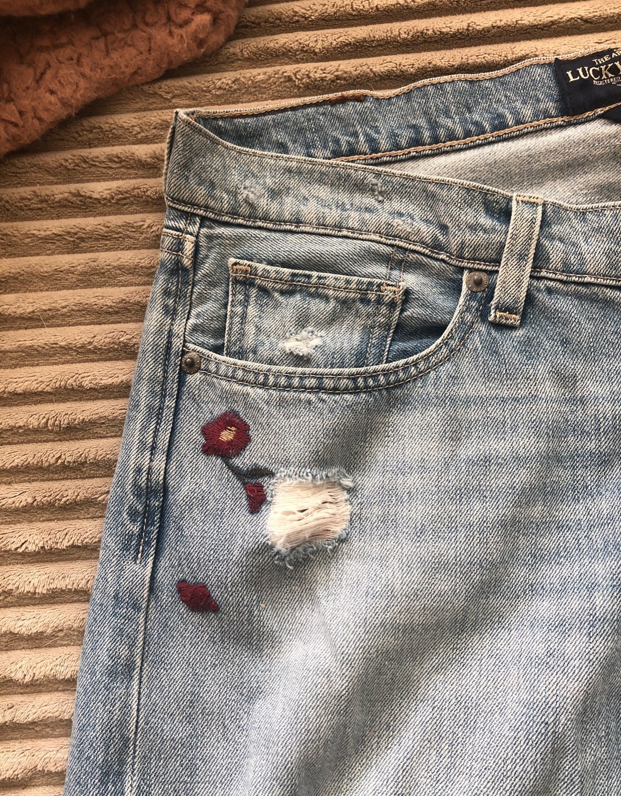 Floral embroidered Lucky Brand Jeans
