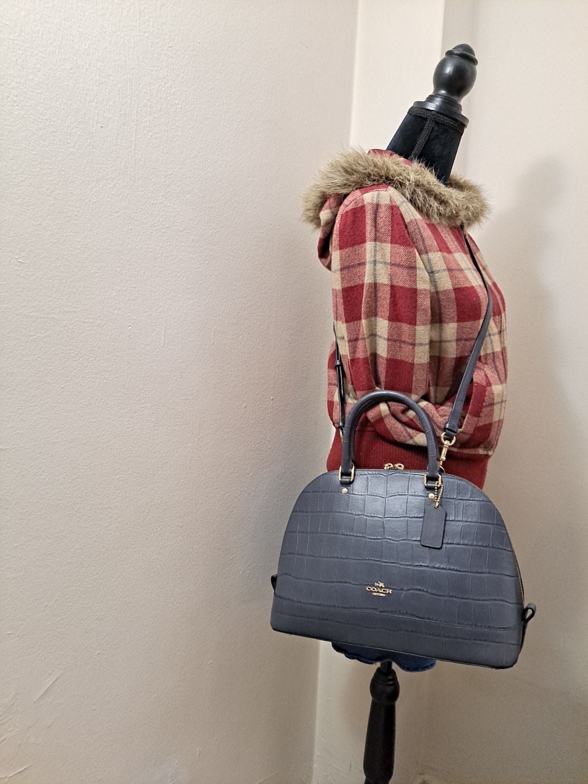 Coach Blue Leather Bag