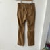 Zara Camel Tan Faux Leather Ankle Zip Pants Size M