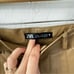 Zara Camel Tan Faux Leather Ankle Zip Pants Size M