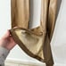 Zara Camel Tan Faux Leather Ankle Zip Pants Size M