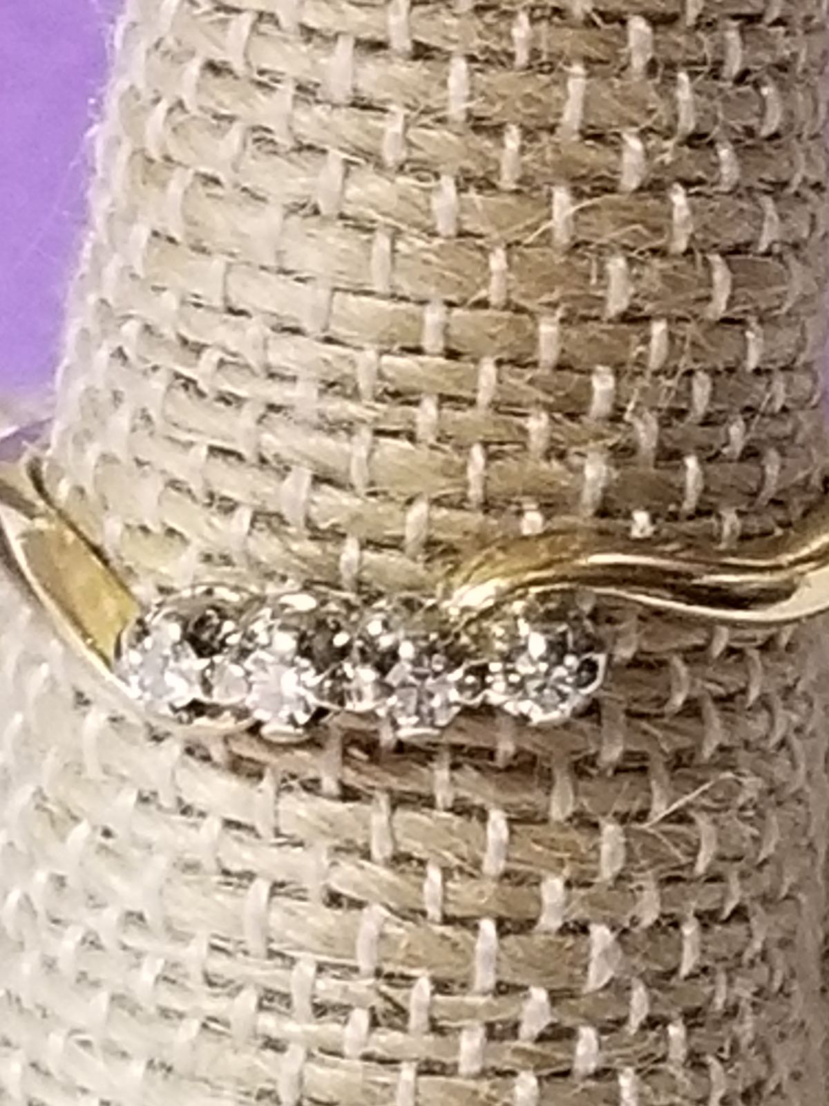 2-Tone White & Yellow Gold Diamond Ring