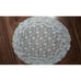 Antique Handmade Venetian Lace Oval Centerpiece Doily