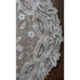 Antique Handmade Venetian Lace Oval Centerpiece Doily