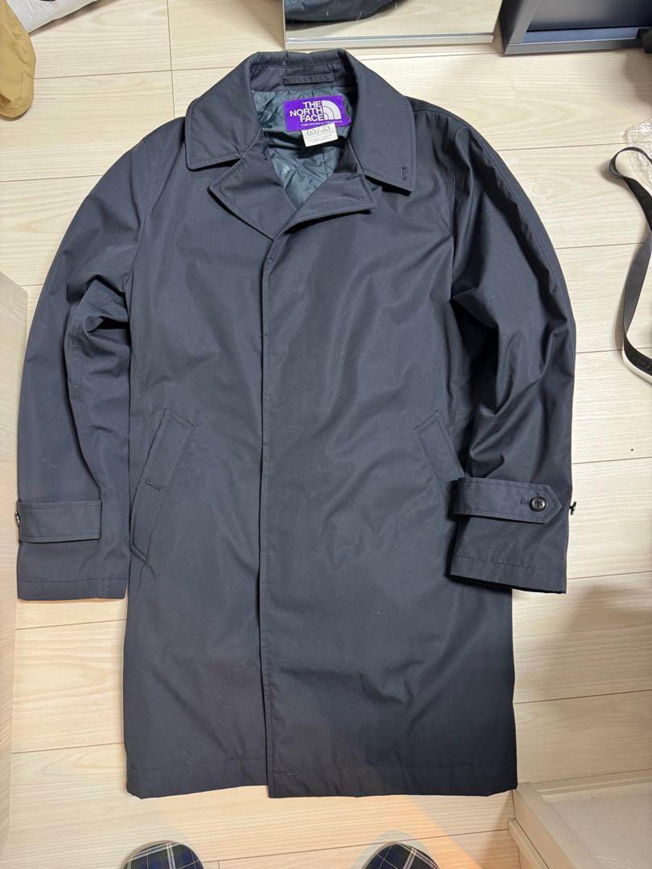 THE NORTH FACE Navy Trench Coat, Beams, Size L