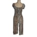 Faithfull The Brand Brown & Black Leopard Print Cap Sleeve Della Jumpsuit 4