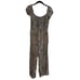 Faithfull The Brand Brown & Black Leopard Print Cap Sleeve Della Jumpsuit 4