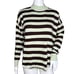 Madewell Sweater Womens Small Green Brown Stripe Ashbury Mockneck Casual Preppy