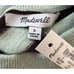 Madewell Sweater Womens Small Green Brown Stripe Ashbury Mockneck Casual Preppy