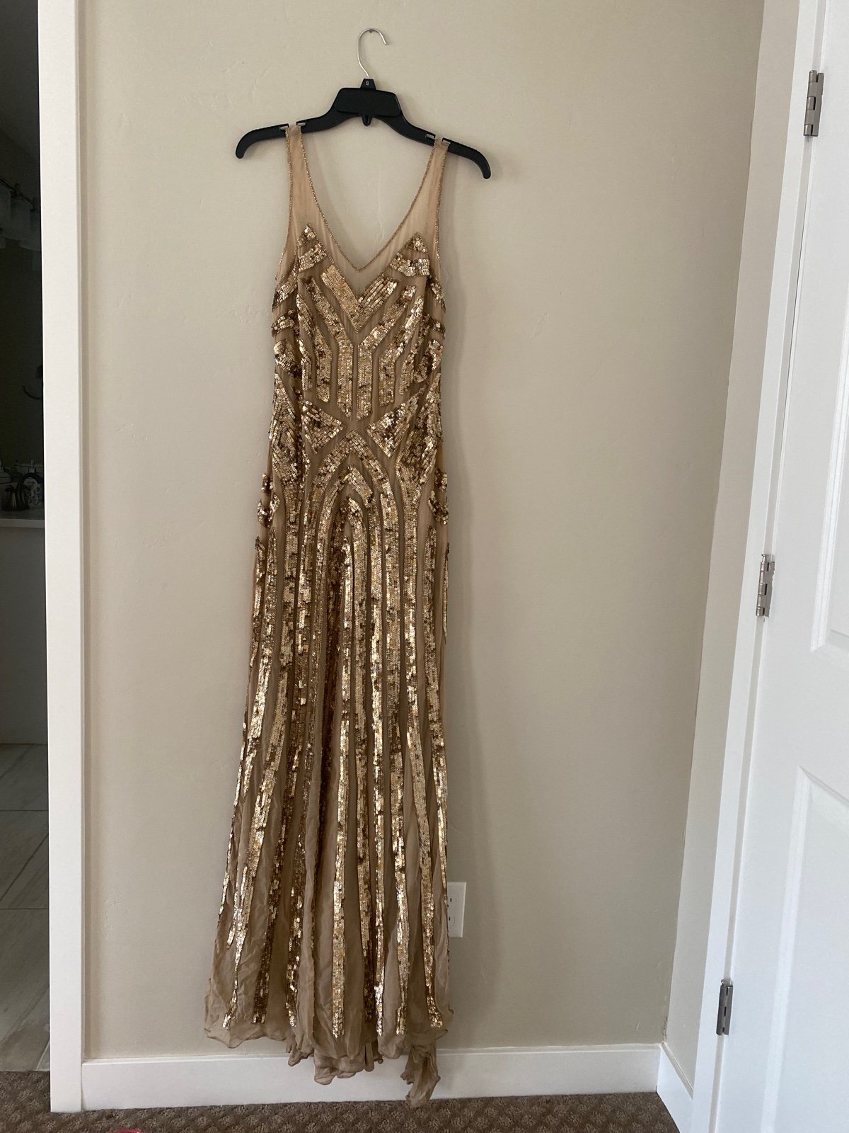 Gold sequin gown