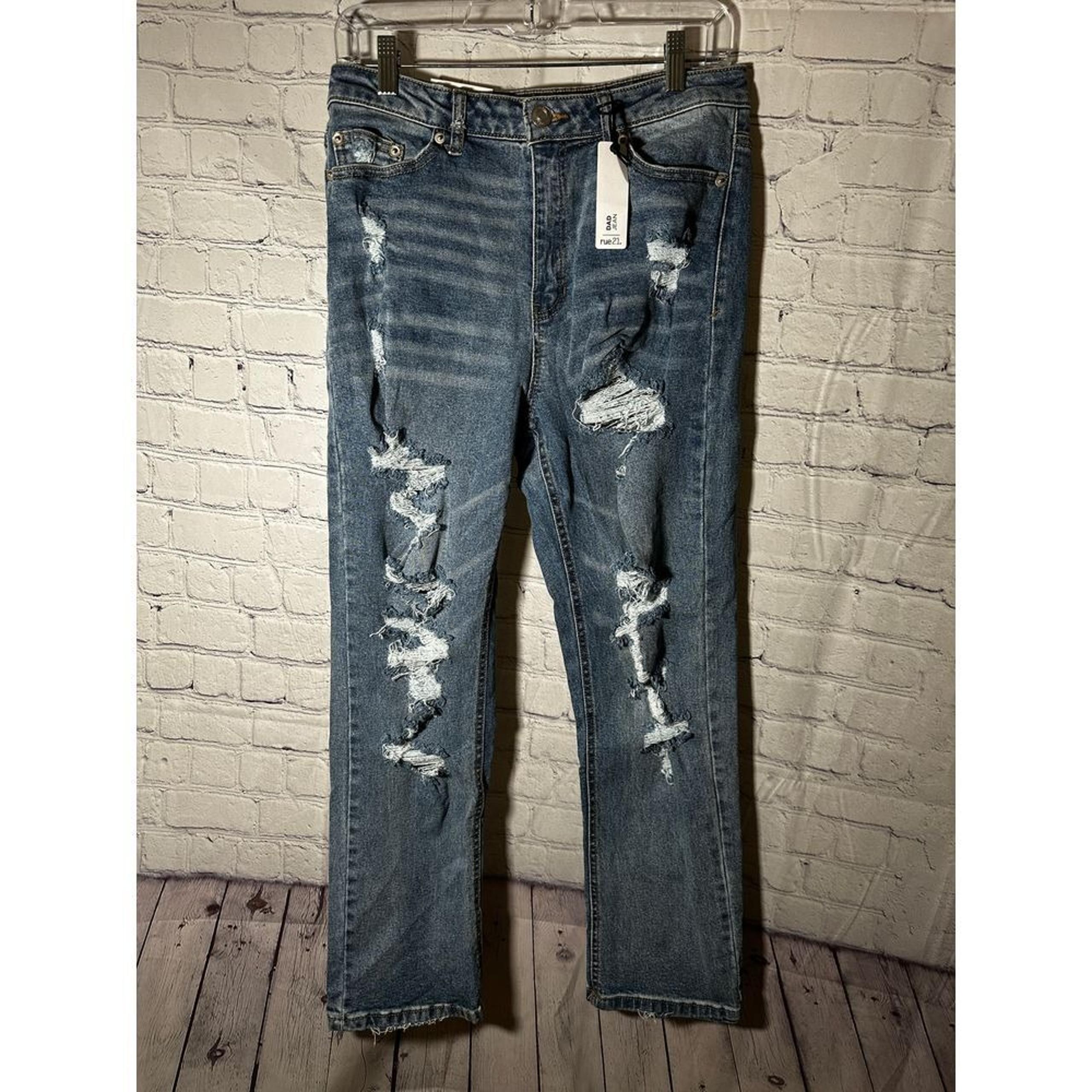 RUE 21 LADIES SUPER HIGH RISE JEANS SZ (10)  NEW WITH TAGS