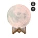 3D Moon Night Light Table Lamp 15CM USB Charging Remote Touch Control Home Decor