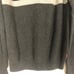 IZOD Men's Y2K 1/4 Zip Striped Ribbed Sweater Size M