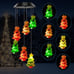 Colorful Christmas Tree Solar Wind Chime Lights, Waterproof Decorative Lights
