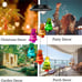 Colorful Christmas Tree Solar Wind Chime Lights, Waterproof Decorative Lights