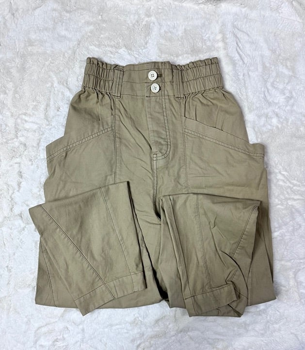 Free People Ready To Run Cinch Waist Pants In Parchment Pants Size X Small