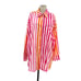 Beach Riot Alexa Top Cover-Up Sunset Stripes Pink Orange Size Large