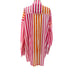 Beach Riot Alexa Top Cover-Up Sunset Stripes Pink Orange Size Large
