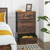 Modern 5 Drawer Dresser for Storage, Industrial Style Rustic Dresser, Storage