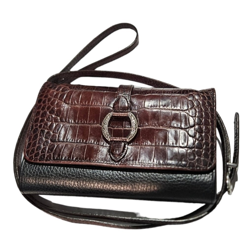 Brighton Brown and Black Crossbody Handbag