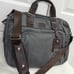 Tumi alpha bravo Yuma Grey Brown Nylon Slim Briefcase