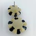 LELE SADOUGHI BLACK AND IVORY SUNFLOWER DROP EARRINGS