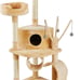 55-in Slide Cat Tree, Beige