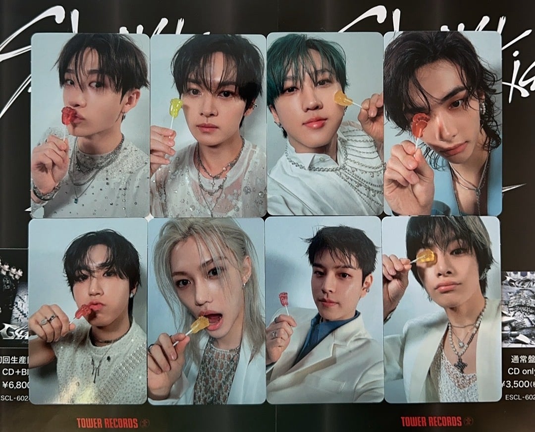 Stray Kids giant standard album photocard set ot8