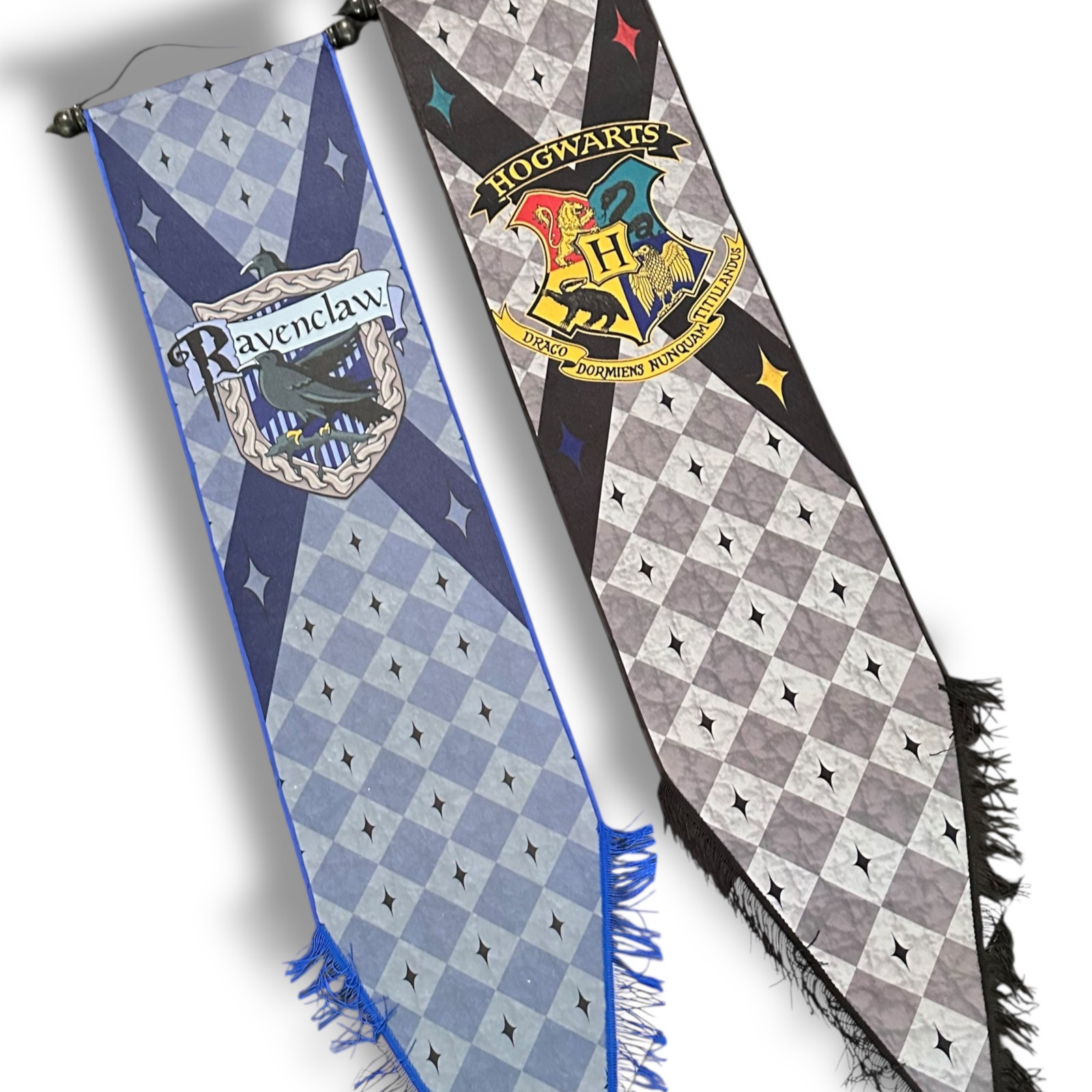 x2 XL Felt Harry Potter Wall Banners Ravenclaw and Hogwarts