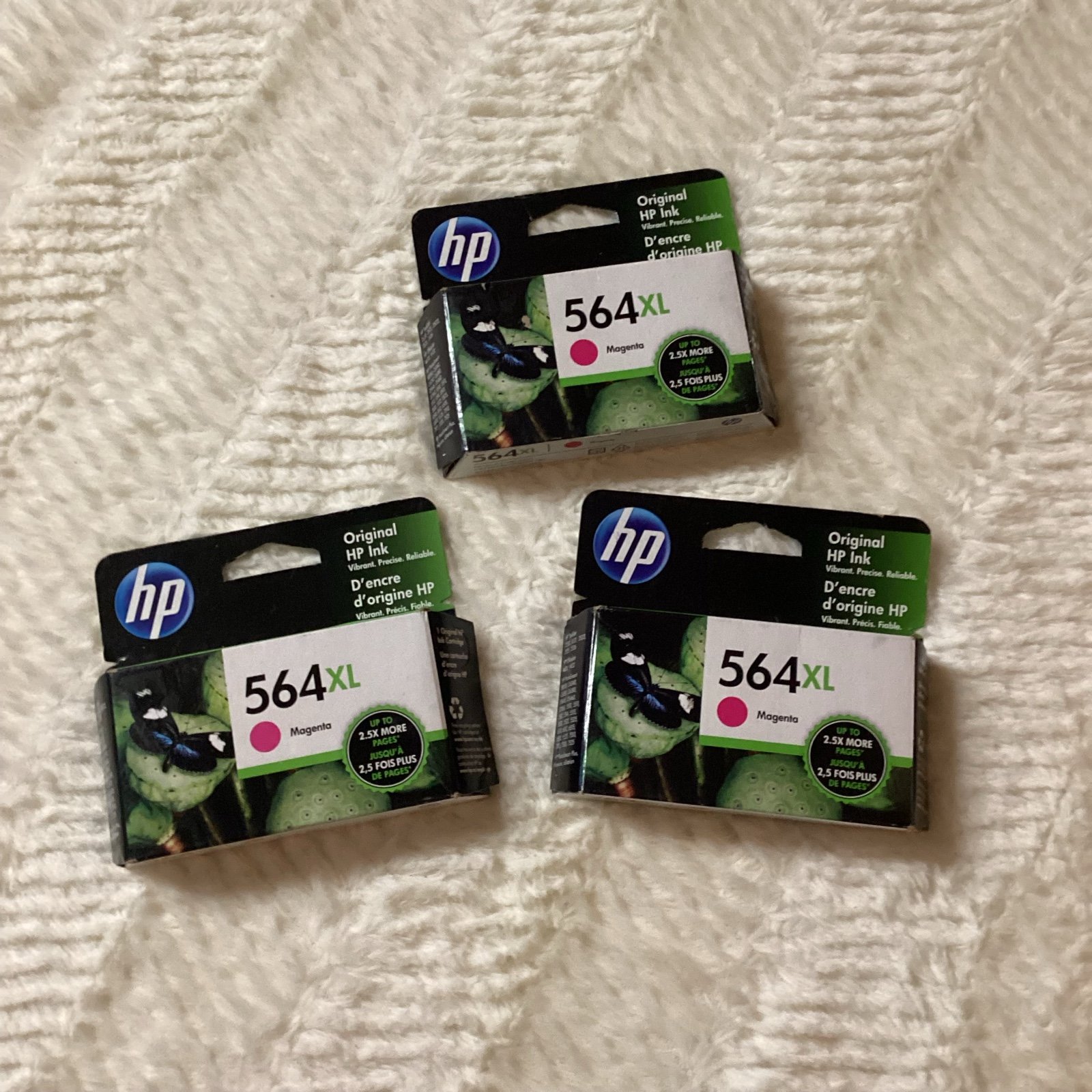 HP Original HP 564 XL Magenta Ink Lot 2023 564 Ink Lot 3 XL Unopened