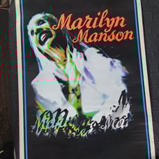 Vintage Marilyn Manson 1996 Sweet Dreams blacklight poster Nine Inch Nails