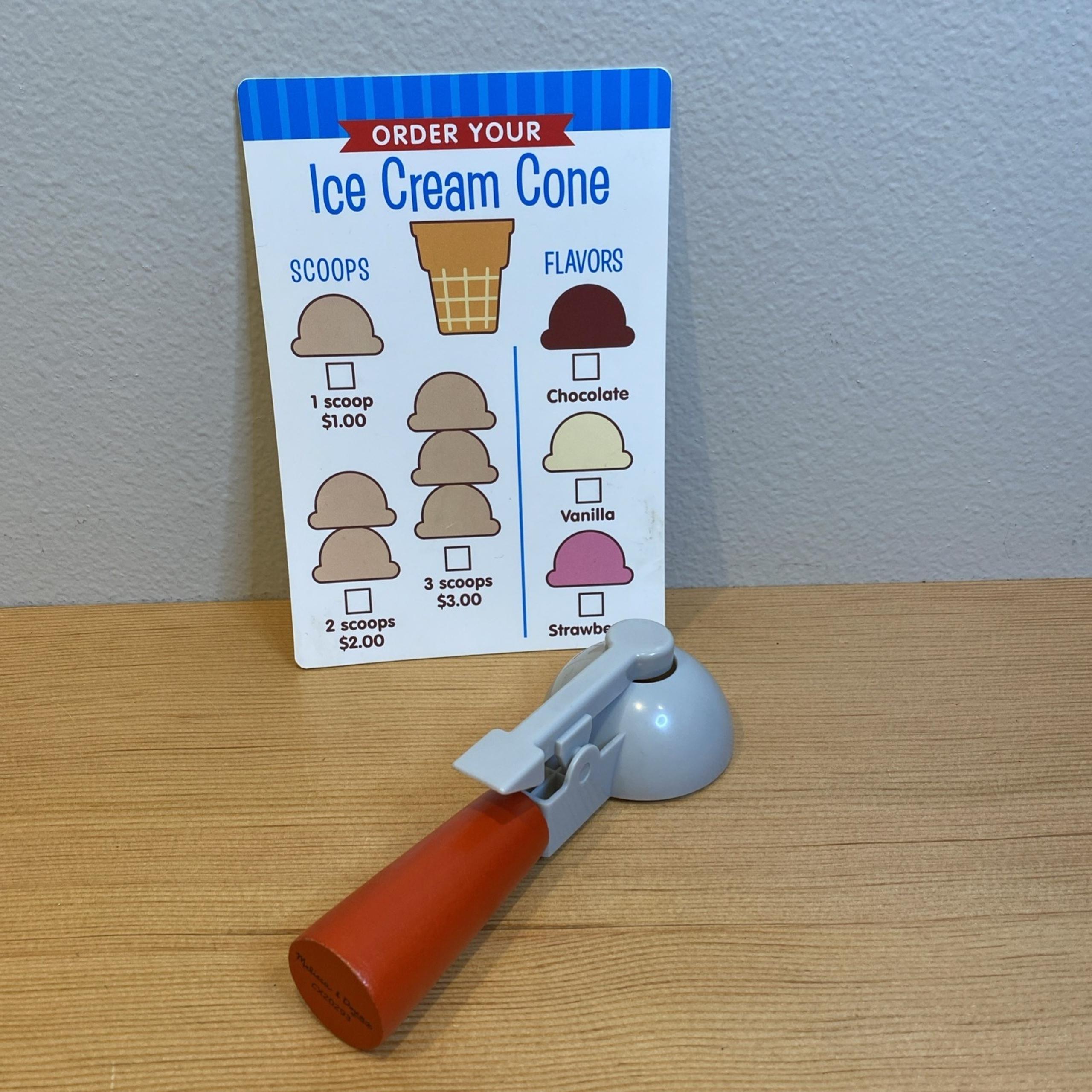 Melissa and Doug Magnetic Ice Cream Scoop And Menu Replacement Part Scooper
