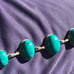 Bracelet silver real turquoise stones