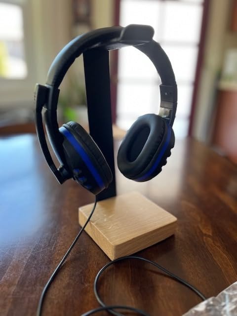 Universal Headphone Stand for Desk - Solid Wood Headset Stand for Desk - Heavy D