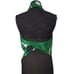 Green Floral Draped Halter Top