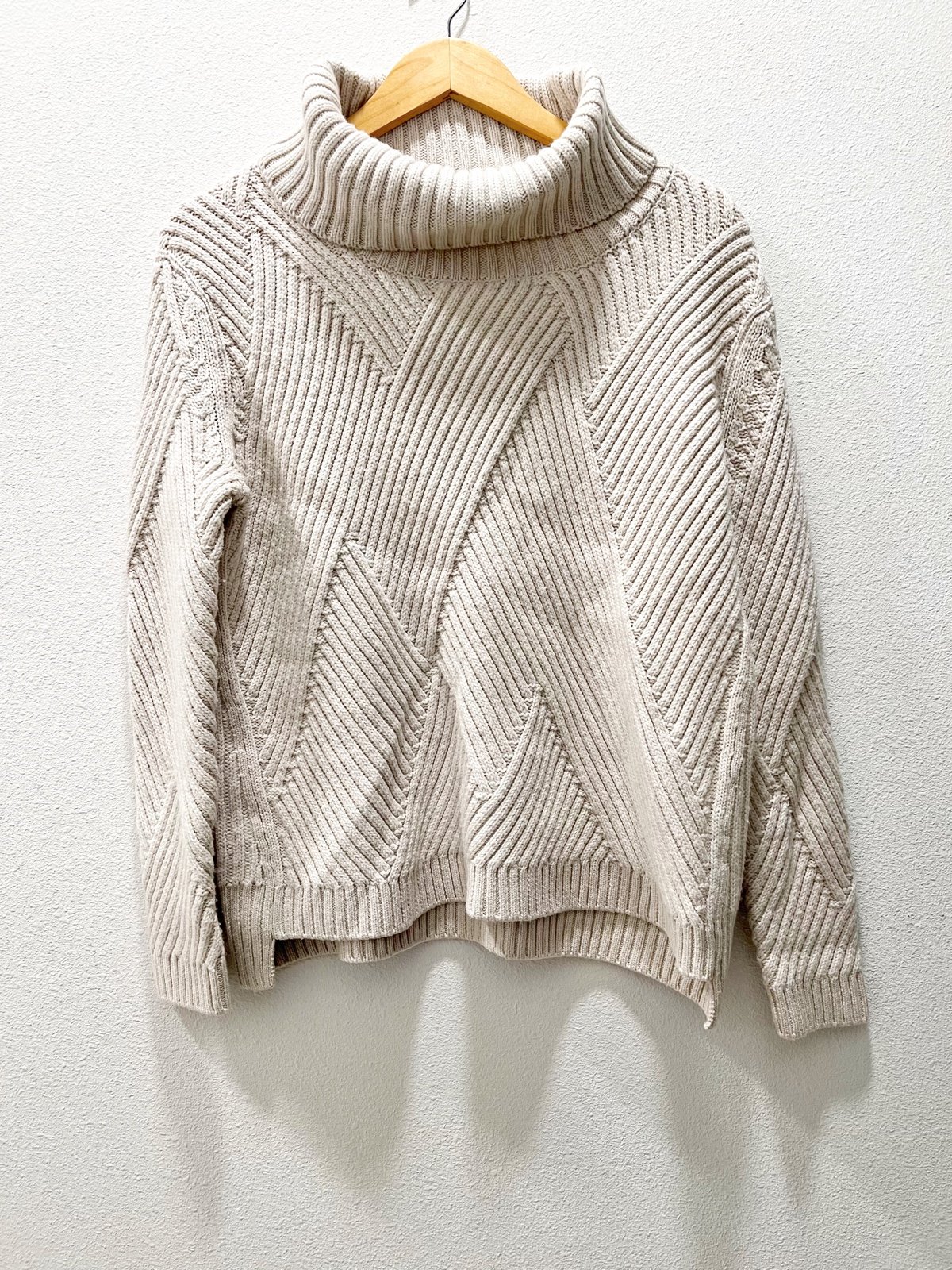 Women’s beige rag and bone merino wool sweater