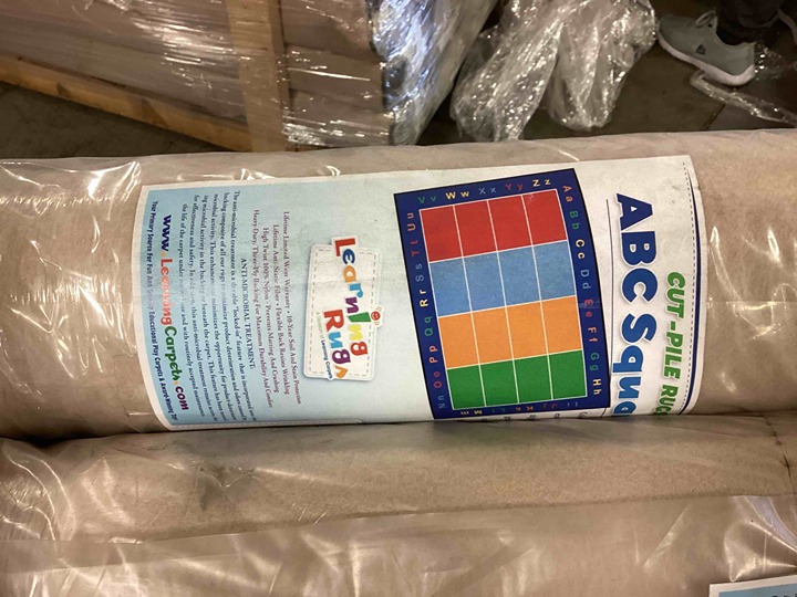 Learning Rugs ABC Squares - Rectangular Small 5’10x 8’5 size