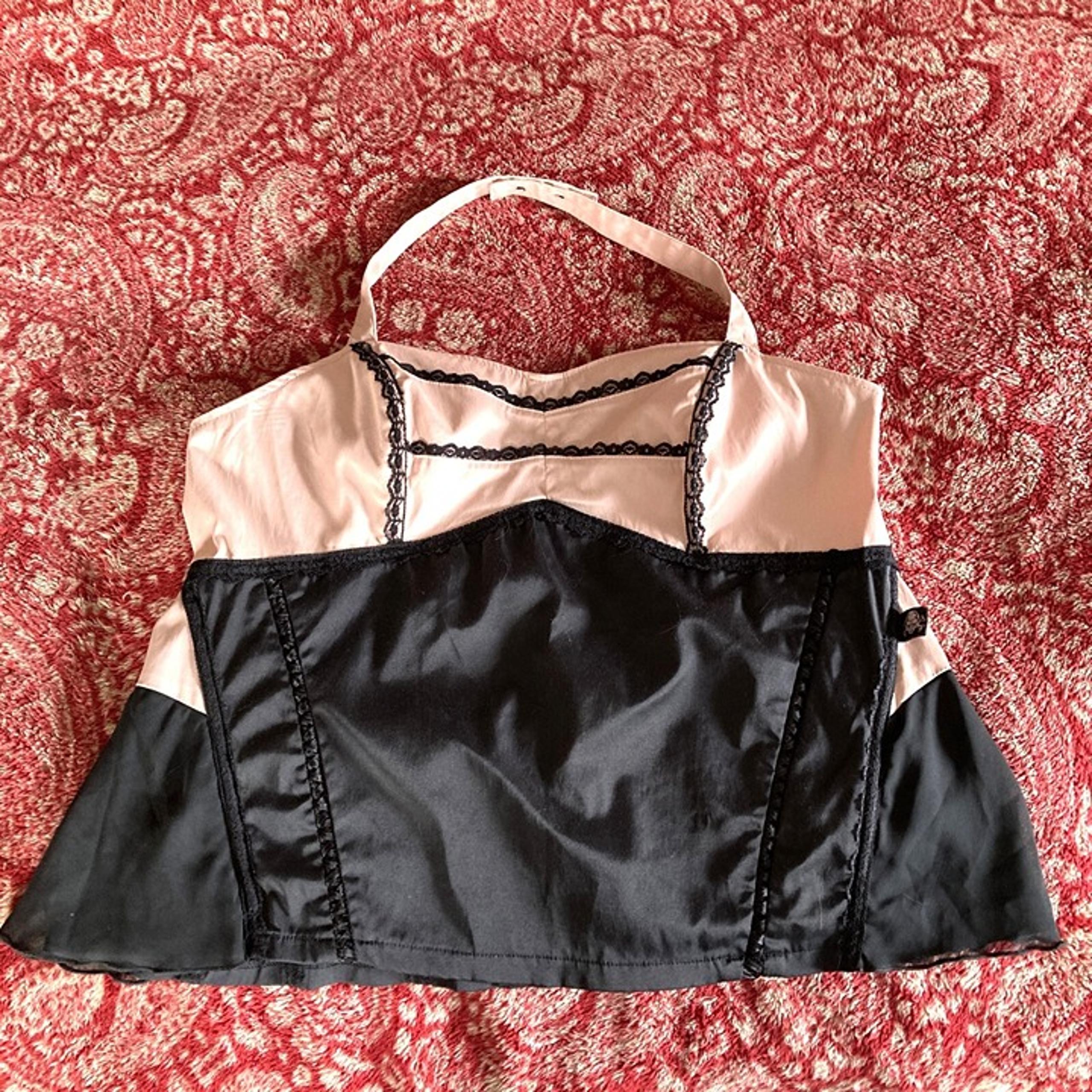 Tripp NYC Curve Chiffon Halter Corset Size 14/16 (Read Description) Pink & Black