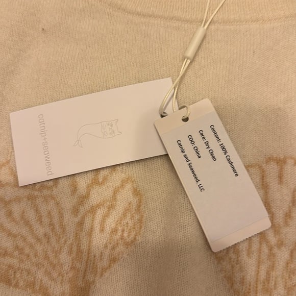 the cashmere sweater in almond