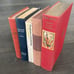 5 Vintage Antique Books Home Decor Old Distressed Bookshelf Decorative Staging