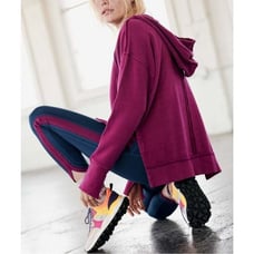 Free People Movement Only One Hoodie Magenta Disco XS NWT