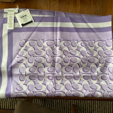 Coach square silk Scarf