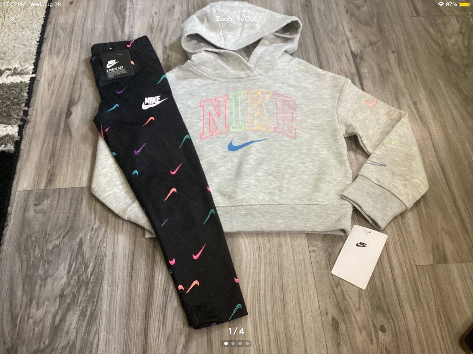 Nike hoodie & leggings outfit girls size 6(NWT) ~PRICE IS FIRM, NO OFFERS~