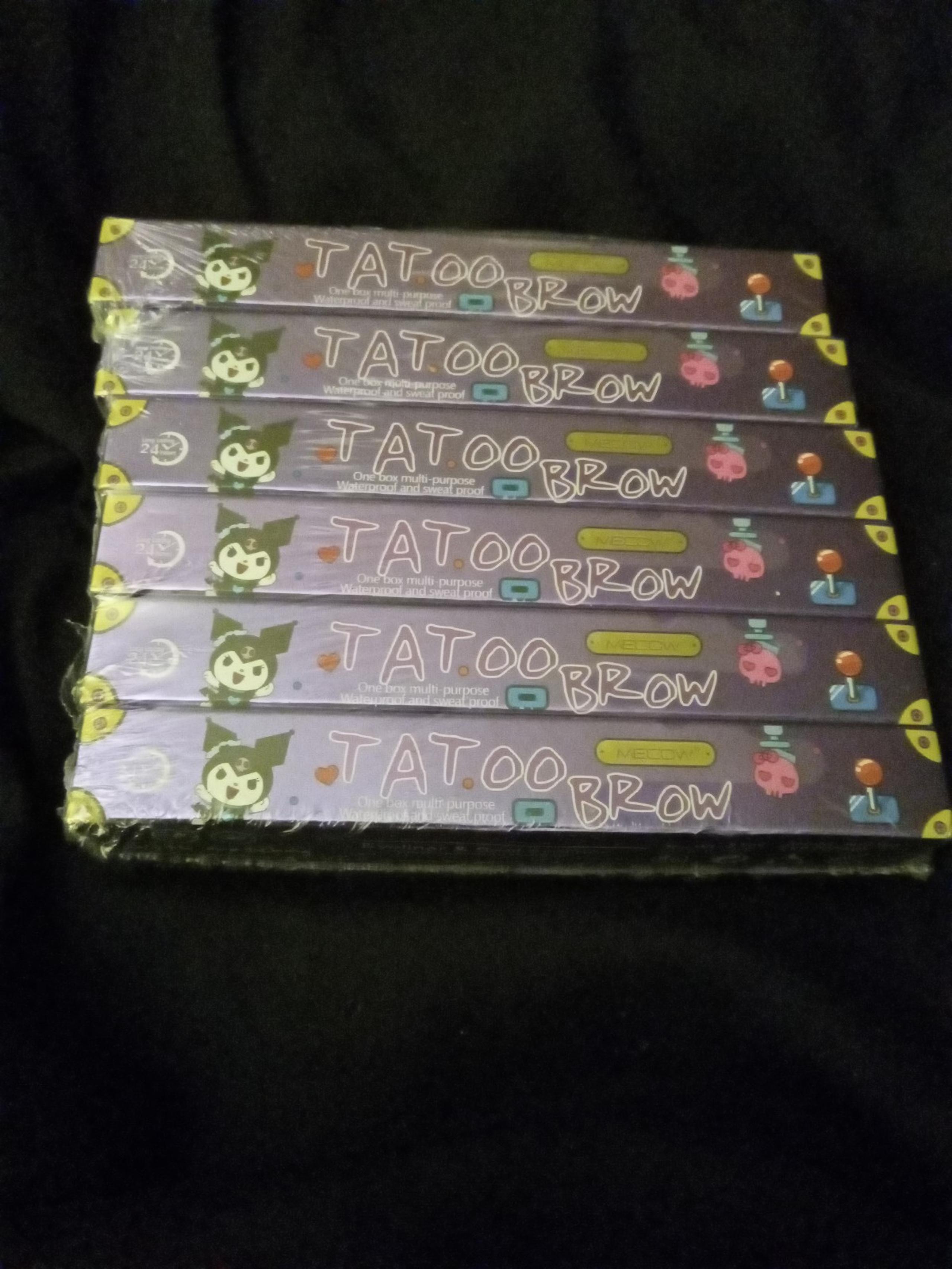 Tattoo Brown Eyeliners with Stamp on end.