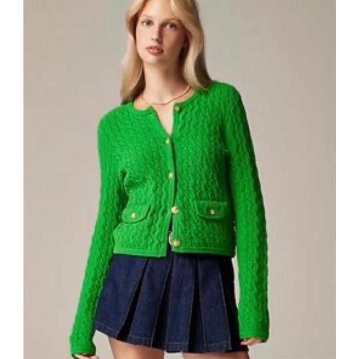 J.Crew Green Cardigan Size XS