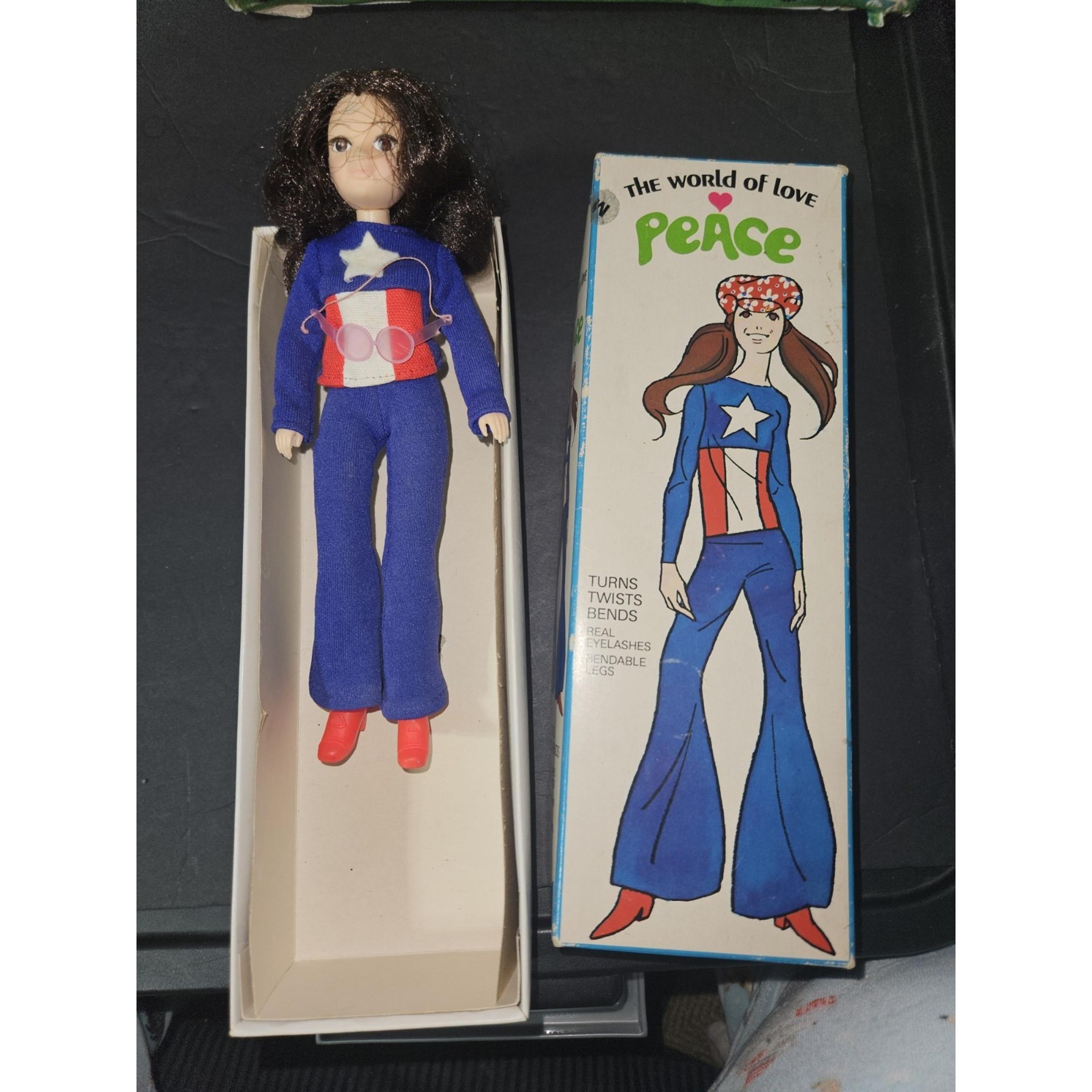 The World Of Love And Peace Doll Rare  In Box